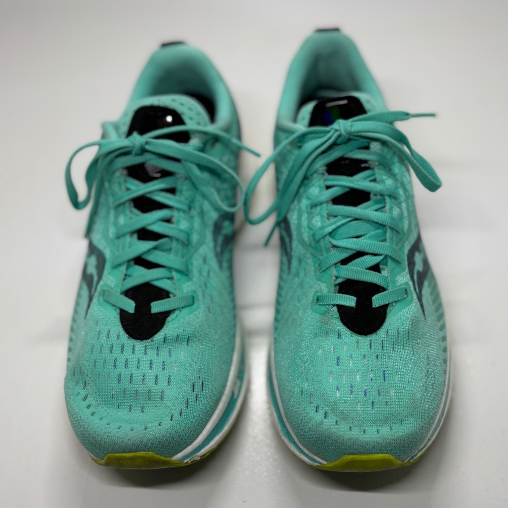Saucony Women's Endorphin Speed 2 running shoes Cool Mint/Acid size 9 - Picture 3 of 10